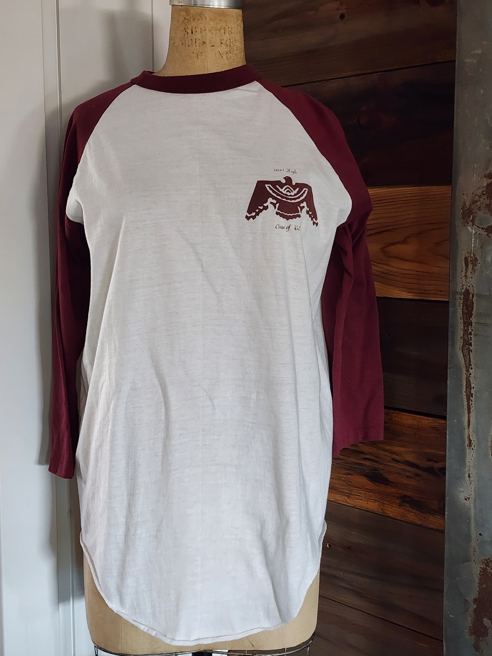 Vintage Stedman Phoenix West High Class 1962 Raglan Baseball Tee